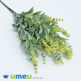 Гілка лаванди з кропивою, 38 см, Жовта (DIF-044961)