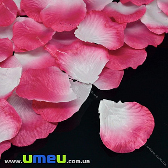 Лепестки розы, 50х50 мм, Малиново-белые, 10 г (DIF-015337)