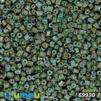 Бісер чеський Рубка 11/0, №69930, Бірюзово-коричневий (BIS-044079)