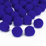 Помпоны бархатные 1,5 см, Синие (DIF-058281)