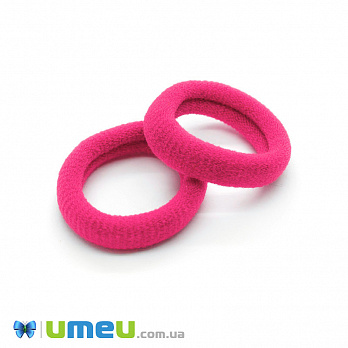 Гумка для волосся мікрофібра, 30 мм, Рожева яскрава (OSN-049571)