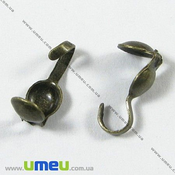 Каллоти з колечком, 9,0 мм, Антична бронза (ZAG-001857)