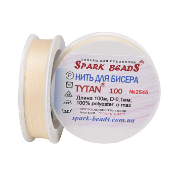 Нить для бисера Титан 100, Персиковая оч. св. №2545, 100 м (MUL-010599)