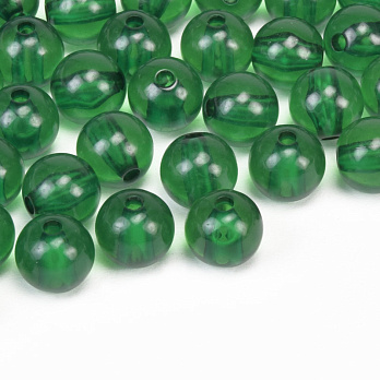 Намистини для сумок ОПТ, Акрилові, Круглі, 9,5 мм, Зелені (BUS-059847)