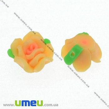 [Архів] Намистина FIMO Квітка, 12 мм, Жовта (BUS-007680)