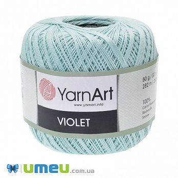 Пряжа YarnArt Violet 50 г, 282 м, Мятная светлая 4939, 1 моток (YAR-044200)