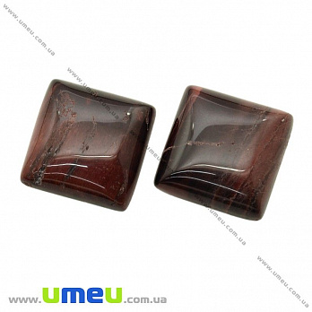 Кабошон нат. камінь Бичаче око, Квадратний, 20,5х20,5 мм (KAB-020577)