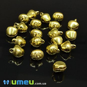 [Архів] Підвіска металева Бубончик, 9,5х7,5 мм, Золотистий (POD-043285)