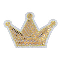 Термоаппликация Корона, 8х5,5 см, Золотистая (APL-061477)