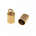 Колпачек из нержавеющей стали, 9,5х5 мм, Золото (STL-055525)