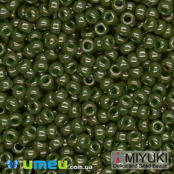 Бісер японський Miyuki круглий RR 11/0 №2539L, Хакі (BIS-045692)