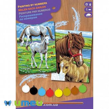 Набір для творчості Sequin Art PAINTING BY NUMBERS JUNIOR-PAIRS Коні (DIF-043456)