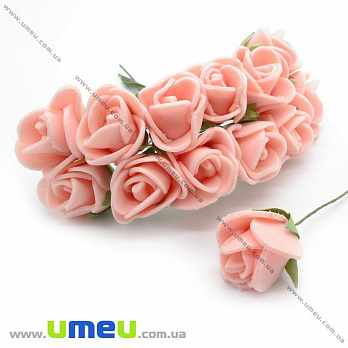 Роза латексная, 15 мм, Персиковая, 1 шт (DIF-014625)