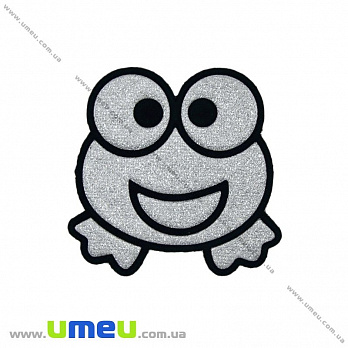 Термоаплікація блискуча Жабка, 5х5 см (APL-020982)