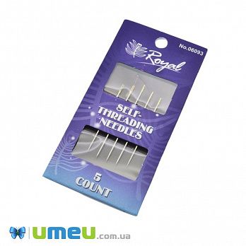 Набір голок-легкодівачів із золотим вушкам Royal, 6 шт (UPK-043391)