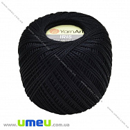 Пряжа YarnArt Iris 20 г, 138 м, Чорна 935, 1 моток (YAR-025020)