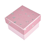 Коробочка Квадратная под колечко, 5х5х3,5 см, Розовая (UPK-060584)