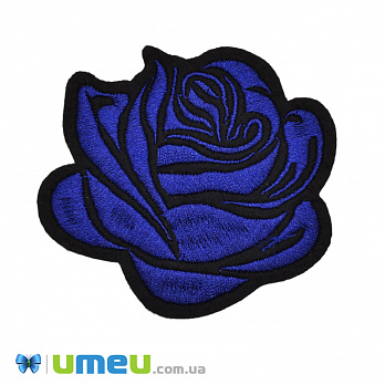 Термоаплікація Роза синя, 7,5х7 см (APL-042401)