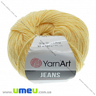 Пряжа YarnArt Jeans 50 г, 160 м, Желтая светлая 88, 1 моток (YAR-036462)