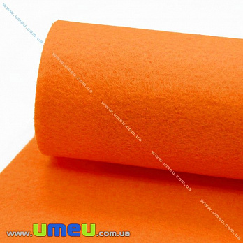 Фетр 1 мм, 10х15 см, 109 Оранжевый, 1 шт (FLT-011233)