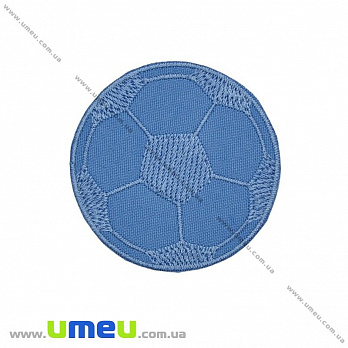 Термоаппликация Мяч, 6 см, Голубая, 1 шт (APL-027727)