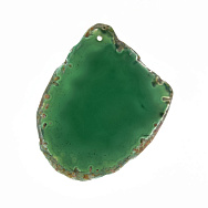 Зріз Агату, Зелений, 67х53 мм (POD-009325)