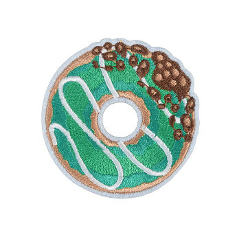 Термоаппликация, Пончик, 6,5 см, Зеленая (APL-060111)