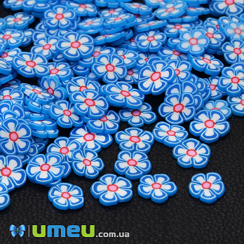 Слайсы FIMO Цветок голубой, 5 мм, 3 г (DIF-044238)