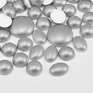 Кабошоны пластиковые, Микс серебристый (KAB-060982)