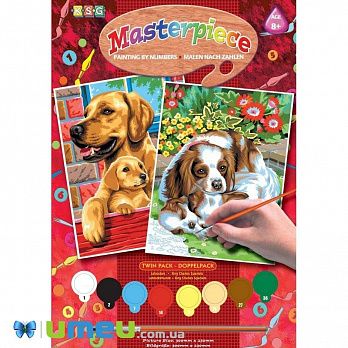 Набір для творчості Sequin Art PAINTING BY NUMBERS JUNIOR-PAIRS Собаки (DIF-043454)
