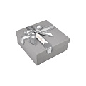 Подарочная коробка Квадратная, 15х15х6,5 см, Серая (UPK-060621)