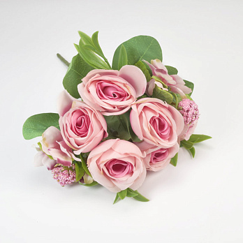 Букет троянд, 32 см, Рожевий (DIF-057666)