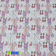 Упаковочная бумага Одежда для новорожденных, Розовая, 70х100 см, 1 лист (UPK-035528)