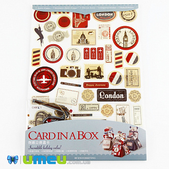 Набор для изготовления 3-х поздравительных коробочек-открыток, 1 набор (DIF-039190)