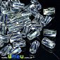 Бусина чешское стекло Preciosa Bugles 10х6 мм, №03, Синяя (BUS-036369)