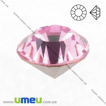 Стрази скляні конусні SS22 (5,0 мм), Рожеві світлі (STR-018876)