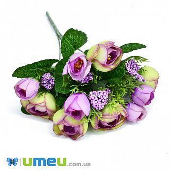 Букет півонії, 30 см, Салатово-бузковий (DIF-045779)