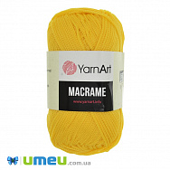 Пряжа YarnArt Macrame 90 г, 130 м, Жовта 142, 1 моток (YAR-038456)