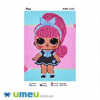 Схема для выш. бісером, Юма, Лялька LOL, 18х13 см (UPK-048550)