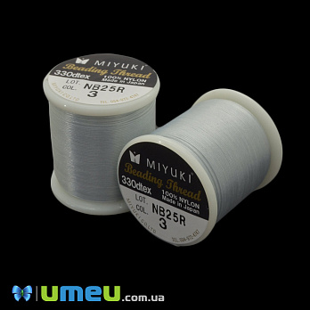 Нитка для бісеру Miyuki 03, Сіра світла, 50 м (MUL-045279)