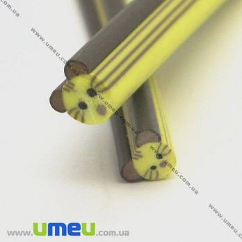Палочка FIMO Мышка желтая, 50 мм, 1 шт (DIF-003552)