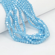 Бусины Биконус, 4,5х4 мм, Голубые АВ (BUS-057406)