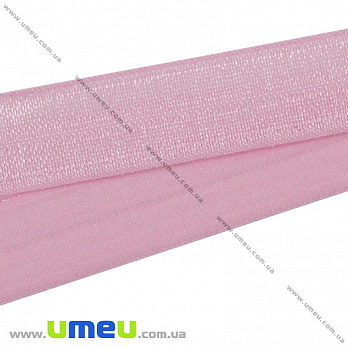 Трикотажная бейка, 15 мм, Розовая, 1 м (LEN-010356)