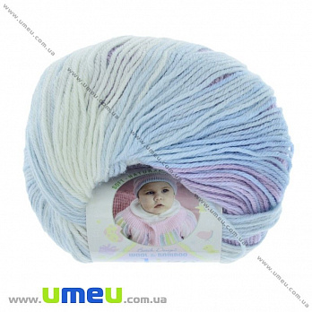 Пряжа Alize Baby Wool Batik 50 г, 175 м, Фиолетово-голубая 3566, 1 моток (YAR-029490)