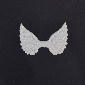 Аппликация Крылья, 5х3 см, Белая (APL-060109)