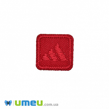 Термоаппликация Adidas, 1,5х1,5 см, Красная, 1 шт (APL-038221)