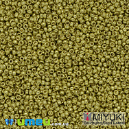 Бісер японський Miyuki круглий RR 15/0 №4205, Duracoat Galvanized, Золотистий, 5 г (BIS-040555)