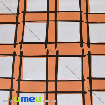 Пакувальний папір сіро-помаранчевий, 70х100 см (UPK-032742)