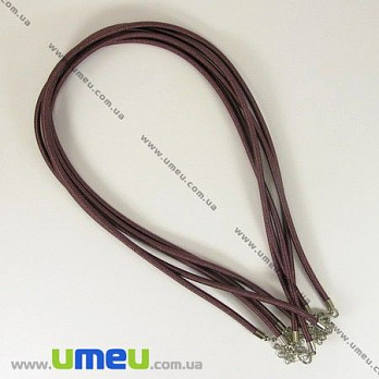 [Архів] Основа на шию шовкова, Темно-бузкова, 46 см, 3 мм (OSN-001350)