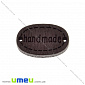 Бирка дерев'яна «Hand made», 19х12 мм, Коричнева (PUG-023209)
